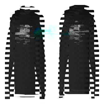 ギター レイクリフレクションズ レイクシャドウ 音楽 アコースティックギター 長袖Tシャツ - Kawaiitshirt