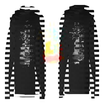 ギタープレーヤー ヤシの木 レゲエ 音楽 ギタリスト ミュージシャン 長袖tシャツ 長袖Tシャツ - Kawaiitshirt