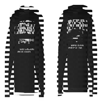 ギブソン ノースカロライナ Nc ビンテージ アスレチック スポーツデザイン 長袖Tシャツ - Kawaiitshirt