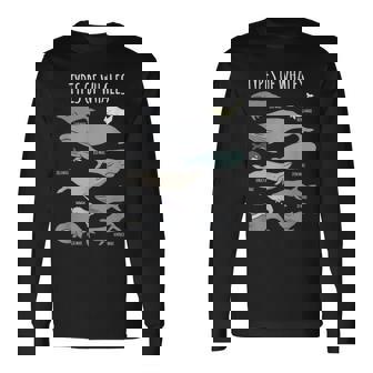 クジラ種 海洋生物 長袖Tシャツ - Kawaiitshirt