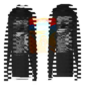 クッキー・マンチャーザ・スクリーム・ムンクモンスター・ジョーク 長袖Tシャツ - Kawaiitshirt