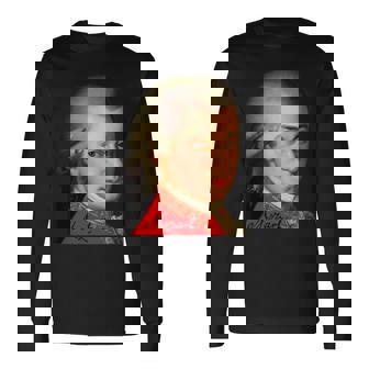 クラシック作曲家 ヴォルフガング・アマデウス・モーツァルト 1756-1791 長袖Tシャツ - Kawaiitshirt