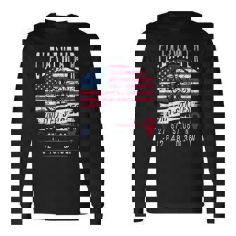 クリアウォーター アメリカ国旗 Gps座標 クリアウォーター 長袖Tシャツ - Kawaiitshirt