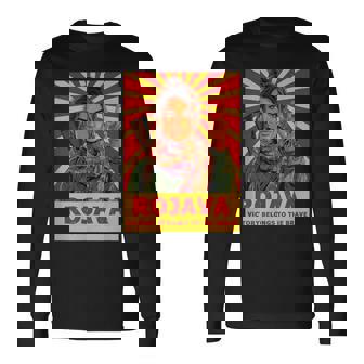 クルドのロジャバ クルディスタン 「勝利 」デザイン 長袖Tシャツ - Kawaiitshirt