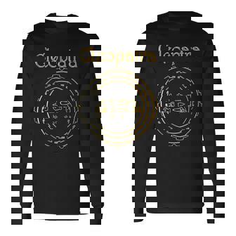 クレオパトラ エジプト女神ギフト 古代エジプトヒエログリフ 長袖Tシャツ - Kawaiitshirt