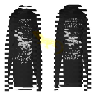 クレステッドゲッコ 小さな恐竜 トカゲ 爬虫類 ペット ハーレクイン 長袖Tシャツ - Kawaiitshirt