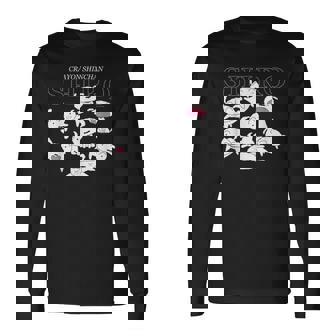 クレヨンしんちゃん いろいろシロ 長袖Tシャツ - Kawaiitshirt