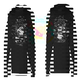 クレヨンしんちゃん しんちゃんと楽器のパーティタイム 長袖Tシャツ - Kawaiitshirt