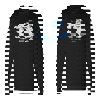 クレヨンしんちゃん しんちゃんはシロといっしょ 長袖Tシャツ - Kawaiitshirt