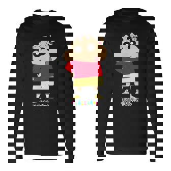 クレヨンしんちゃん しんちゃんは人気者 長袖Tシャツ - Kawaiitshirt