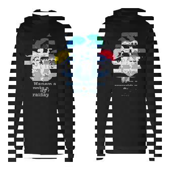 クレヨンしんちゃん カスカベ防衛隊 雨の日 長袖Tシャツ - Kawaiitshirt