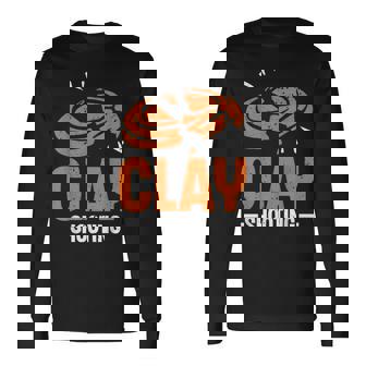 クレー射撃 トラップ からのプル ピジョン ショットガン クレー射撃 長袖Tシャツ - Kawaiitshirt