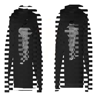 クロウタドリ 鳥 エレファント 動物 図 バードウォッチング 贈り物 鳥類学者 生物学者 自然科学 長袖Tシャツ - Kawaiitshirt