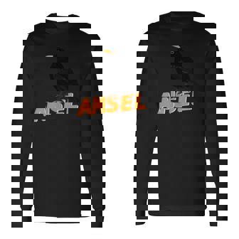 クロウタドリ 鳥 動物 図 バードウォッチング 贈り物 鳥類学者 生物学者 自然科学 長袖Tシャツ - Kawaiitshirt