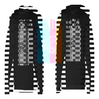 クール レトロ オクラ 70年代 80年代 90年代 オクラ Lovres 面白い ヴィンテージ オクラ 長袖Tシャツ - Kawaiitshirt