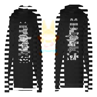 クールすぎるリラックスバニー 長袖Tシャツ - Kawaiitshirt