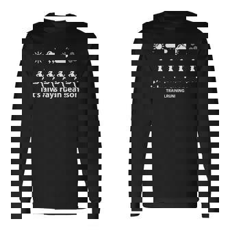クールなランニングトレイルラン 長袖Tシャツ - Kawaiitshirt