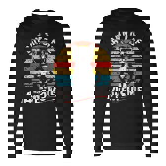 クールな猫のレトロヴィンテージ 素晴らしいために生まれました 長袖Tシャツ - Kawaiitshirt