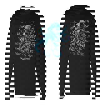 クールブルータコ 長袖Tシャツ - Kawaiitshirt