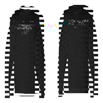 グアム お土産 蝶 花 グラフィック 長袖Tシャツ - Kawaiitshirt