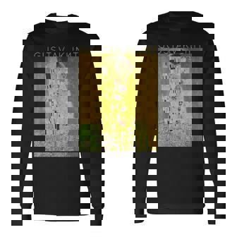 グスタフ・クリムト The Kiss アーティスト向け 長袖Tシャツ - Kawaiitshirt