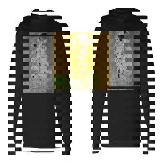 グスタフ・クリムトのキス 有名な絵画 長袖Tシャツ - Kawaiitshirt