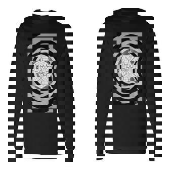 グッゲンハイム美術館 建築愛好家 ブラック&ホワイトデザイン 長袖Tシャツ - Kawaiitshirt