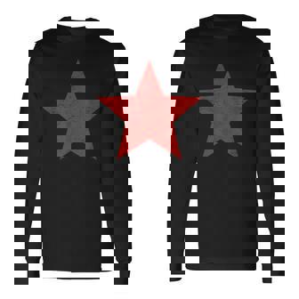 グランジ オルタナティブ アンティーク調 レッドスター 90年代ロックバンド音楽 長袖Tシャツ - Kawaiitshirt