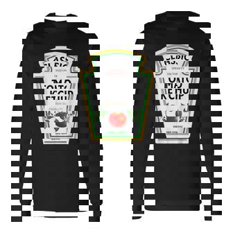 ケチャップ ハロウィン 2024 コスチューム ファミリー お揃い マスタード グループ 長袖Tシャツ - Kawaiitshirt