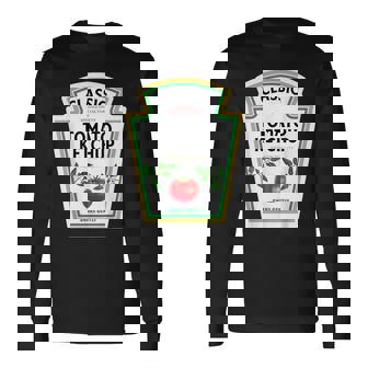 ケチャップ ハロウィン 2024 コスチューム マスタード 調味料 長袖Tシャツ - Kawaiitshirt