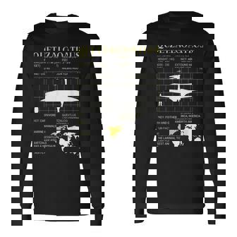 ケツァルコアトルス絶滅した巨大翼竜古生物学 長袖Tシャツ - Kawaiitshirt