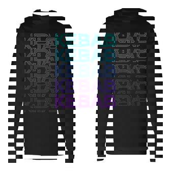 ケバブドーナーケバブケバップレトロ 長袖Tシャツ - Kawaiitshirt
