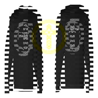 ケルト十字架 キリスト教 聖書 神 信仰 イエスキリスト 長袖Tシャツ - Kawaiitshirt