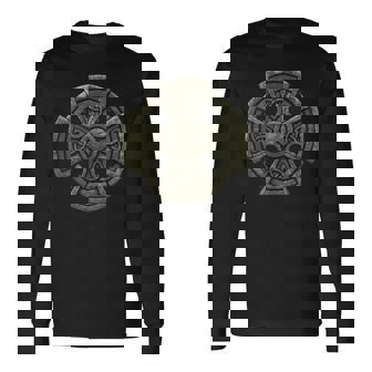 ケルト十字架 中世のシンボル ケルトバイキング 長袖Tシャツ - Kawaiitshirt