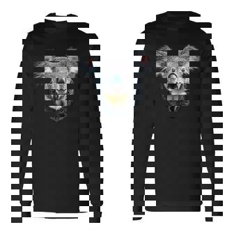 コアラベア オーストラリア コアラベア かわいいコアラベア 長袖Tシャツ - Kawaiitshirt