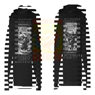 ココファントエレファント-イタリアンブレインロットミーム 長袖Tシャツ - Kawaiitshirt