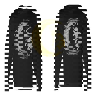 ココペリ ノーブル ハーフムーン 曼荼羅 3 ファンファン ファン ファン 長袖Tシャツ - Kawaiitshirt