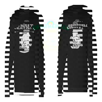 コットン オリジナル プリント ユーモア メダカ 鑑賞用 ロゴ 長袖Tシャツ - Kawaiitshirt