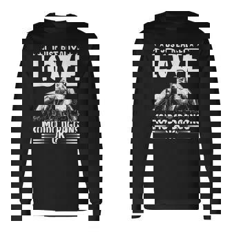 コモドドラゴンが大好き オーナー野生動物 コモドドラゴン 長袖Tシャツ - Kawaiitshirt