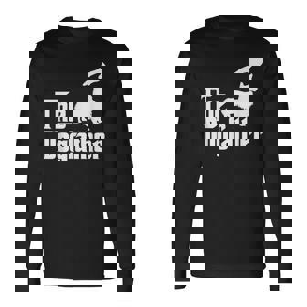 コーギー犬のお父さん犬のお父さん面白い犬愛好家 長袖Tシャツ - Kawaiitshirt