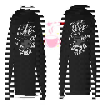 コーヒーは私のセラピー、面白いカフェイン愛好家 長袖Tシャツ - Kawaiitshirt