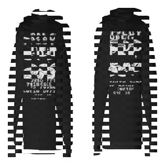 コーヒーカップをドーナツに変える面白いトポロジー 数学の先生 長袖Tシャツ - Kawaiitshirt