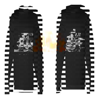 コーヒー愛好家アートギフト 長袖Tシャツ - Kawaiitshirt