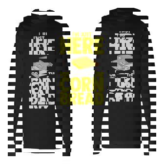 コーンブレッドレシピ 食べ物 面白いコーンベーキング 長袖Tシャツ - Kawaiitshirt