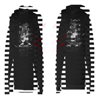 ゴシック アニメ 鬼 わいふ かわいい 日本 漫画 ヴェイパーウェーブ 長袖Tシャツ - Kawaiitshirt