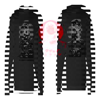 ゴシック アニメ 鬼 わいふ かわいい 日本 漫画 ヴェーパーウェア レトロ 長袖Tシャツ - Kawaiitshirt