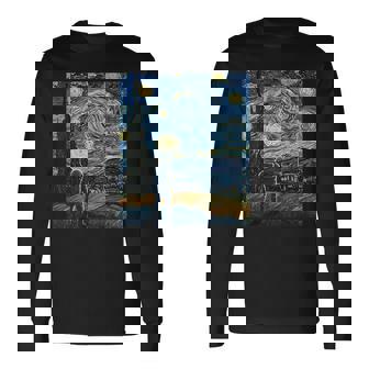 ゴッホにインスパイアされた先見の明のある宇宙飛行士未来の宇宙飛行士 長袖Tシャツ - Kawaiitshirt