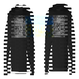 ゴッホ／ローヌ川の星月夜【世界の名画】（高精細画質）フィンセント・ファン・ゴッホ Gogh 美術館アート 長袖Tシャツ - Kawaiitshirt