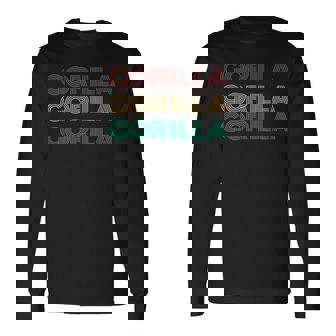 ゴリラ 学名 Gorilla Gorilla Gorilla 生物学 亜種 分類 ニシローランドゴリラ 猿 さる サル 長袖Tシャツ - Kawaiitshirt