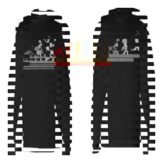 ゴルファー&ゴルファーへのレトロなゴルフエボリューションギフト 長袖Tシャツ - Kawaiitshirt